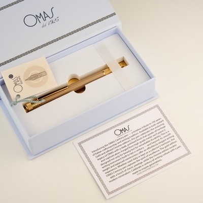 OMAS Portofino MOCCA Yellow Gold Edition Italian Luxury Pen Elegant Instrument