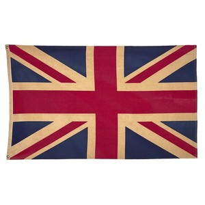 Vintage Cotton Union Jack Flag Old Cloth United Kingdom British UK Textile Art