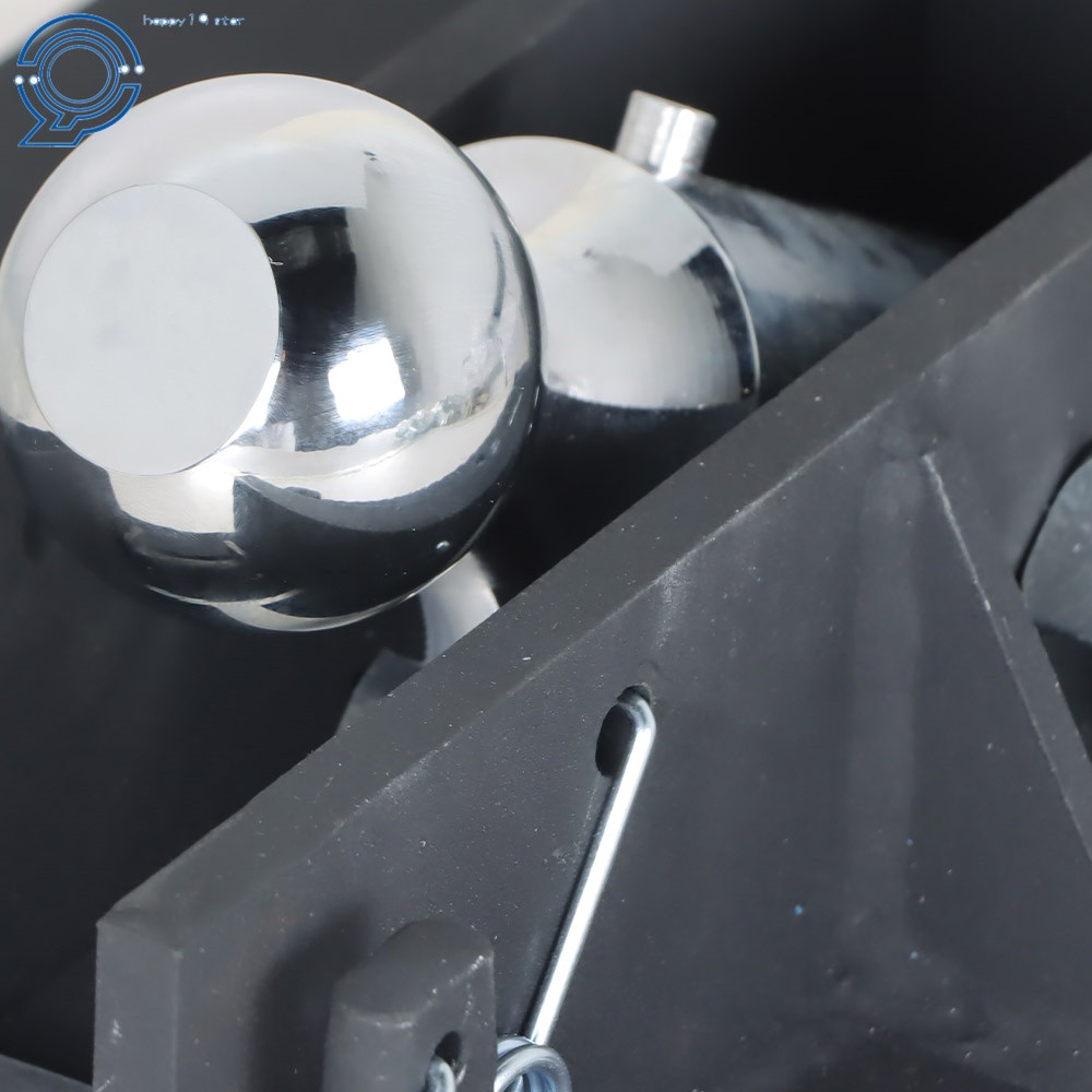 Steel Black Folding Ball Gooseneck Hitch T-Handle U-bolt with 2-5/16-Inch Ball