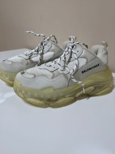 Womens Balenciaga Triple S Clear sole trainers / Size 8US 38EU 5Uk / White Cream