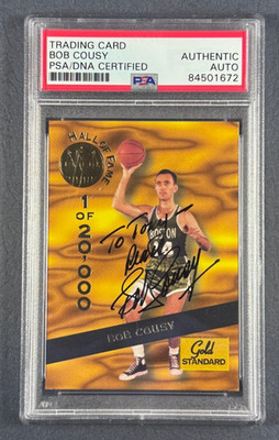 1994 Signature Rookies Hall of Fame Bob Cousy PSA Authentic Auto /20,000