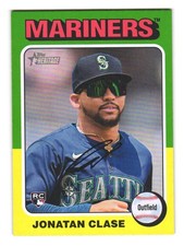 2024 Topps Heritage #639 JONATAN CLASE Seattle Mariners RC