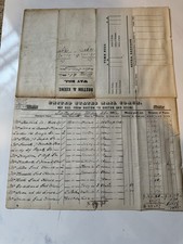 May 28 & 30 1842 US Mail Stage Coach Way Bill from Boston Groton Keene May 28 & 30 1842 US Mail Stage Coach Way Bill from Boston Groton Keene