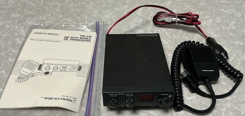 Realistic 21-1552 Trc 438 CB Transceiver Radio 40 Channel Mobile Minty