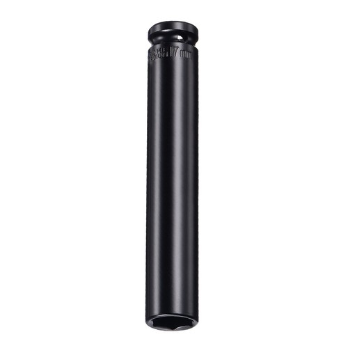 1/2" Drive x 17mm Deep Impact Socket, CR-V Steel 6" Length, 6-Point Metric Sizes - Picture 1 of 5