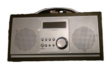 Wooden Retro DAB / FM Digital Radio Model 583-151 RED