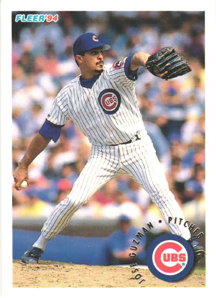 1994 Fleer #384 Jose Guzman Chicago Cubs