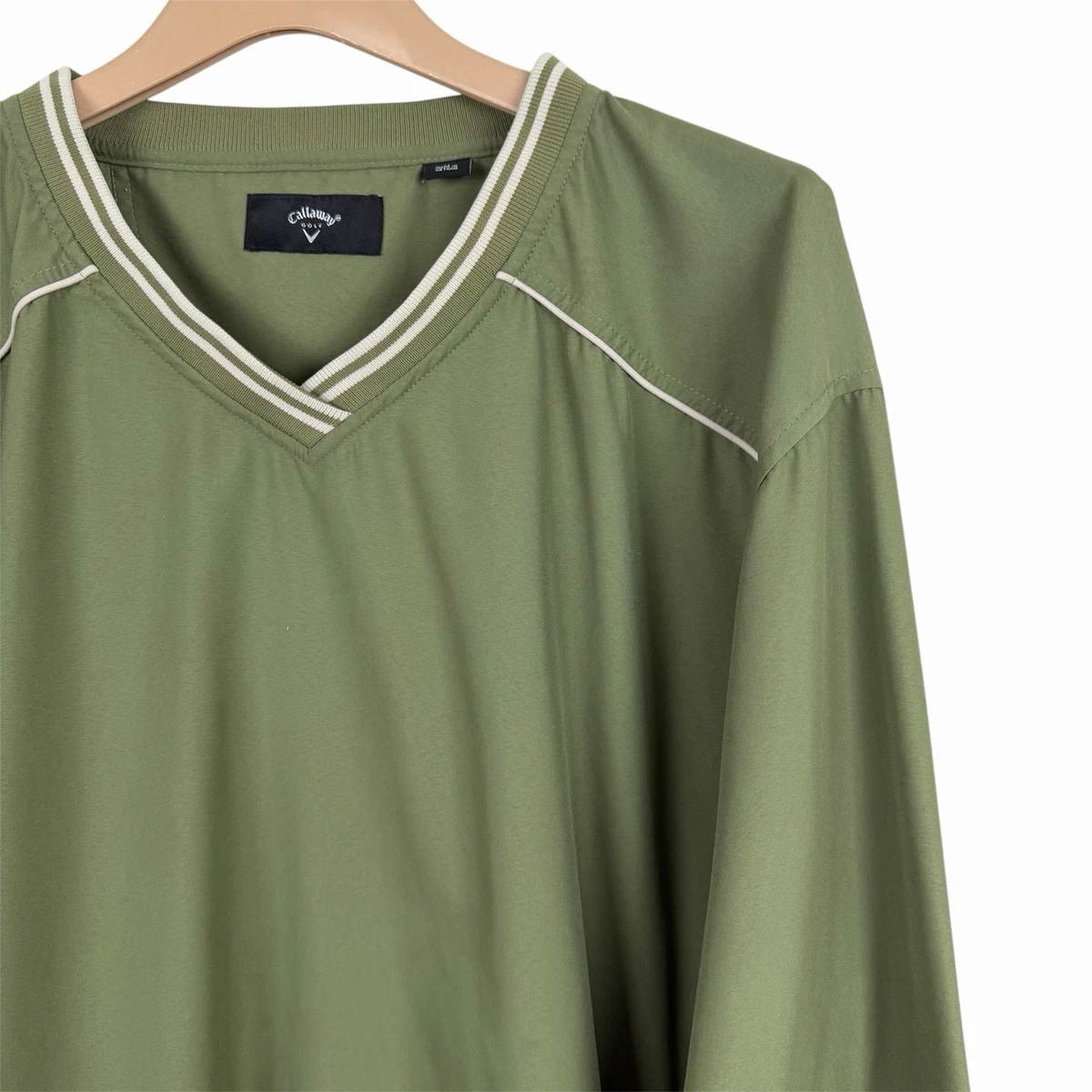 Sweat-shirt Callaway Pour Homme, Taille XL, Vert Dolman. Manches Longues, Col Rond, Idéal Pour Le Golf Ou Le Quotidien. Décontracté Et Respirant.
