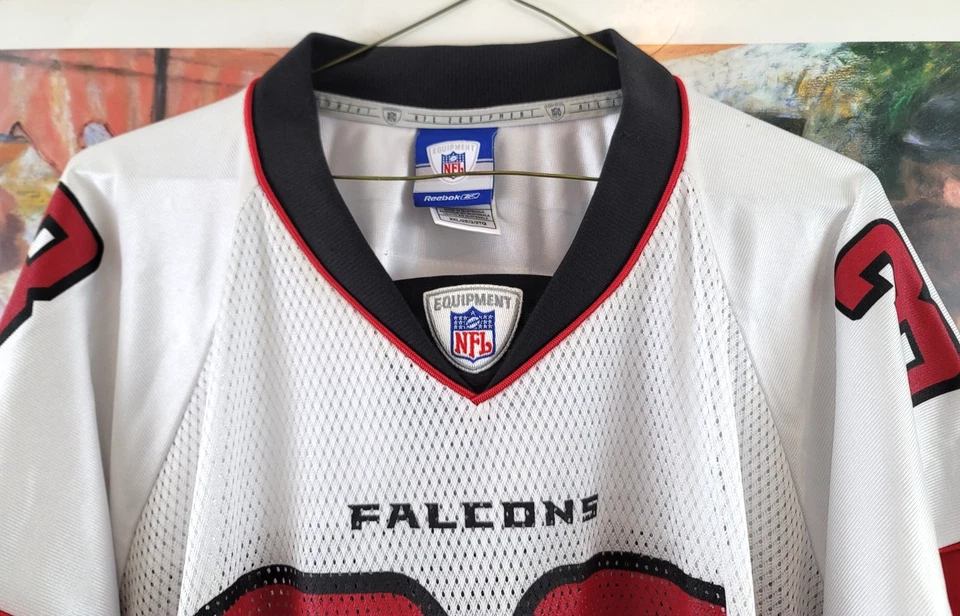 Camiseta de poliéster Michael TURNER Altanta FALCONs #44 blanca 2XL Reebok NFL Foto 4 de 4