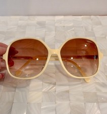 EUC VTG RETRO CHIC OWL Sanford Hutton Colors in Optics SUNGLASSES 14 IV WHITE