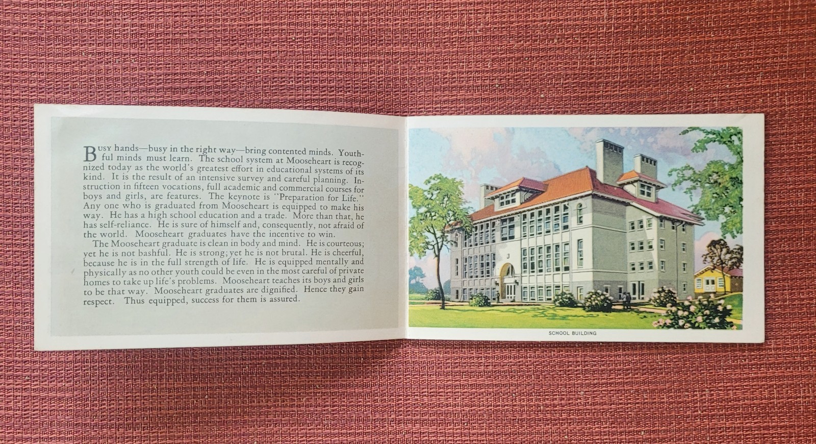 Vtg 1920's A Visit To Mooseheart & Moosehaven School for Children Booklet LOOM