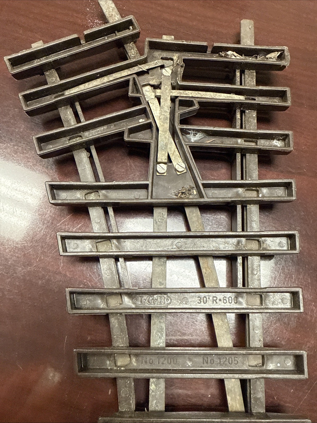 LGB Switch Track G Scale- Right Hand Manual 1200 1205  USED Condition - Lehmann