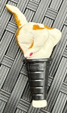 Brown Digging Dog Wine Saver/Bottle Stopper Hand Painted  **END OF LINE**