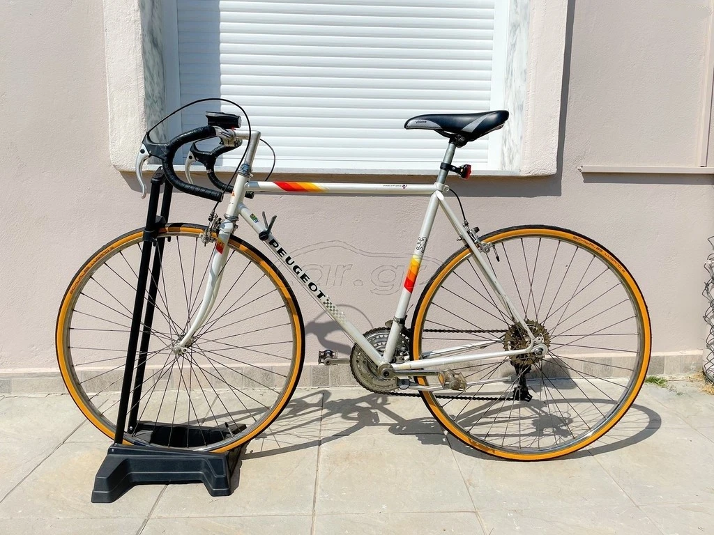 Cadre Peugeot PKN10 57 Cm Blanc Et Chrome - Vélo De Course 1980 Restauré