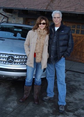 Mary Steenburgen and Ted Danson with the Mercedes Benz M Class Old Photo