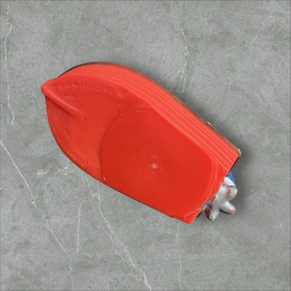 Vintage 1990 Tiny Toons Adventures Plucky Duck Boat McDonalds Under 3 Soft Toy - Image 4 of 4