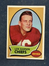 1970 Topps #1 Len Dawson Kansas City Chiefs VG/EX