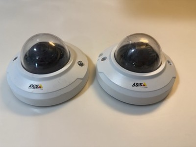 Lot of 2 Axis M3045-V Series Indoor Mini Dome Network Cameras No Cable Used