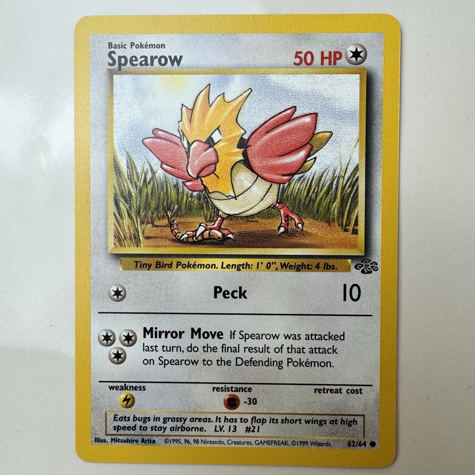 Pokemon Spearow 62/64 Common (NM)