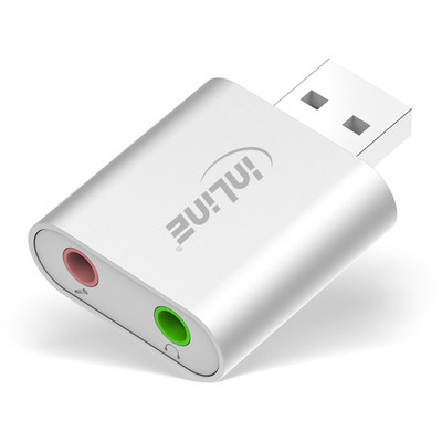 InLine USB Audio Soundkarte, Aluminium Gehäuse