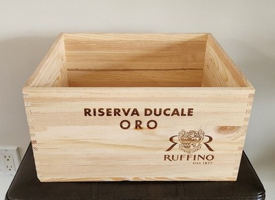 Riserva Ducale Oro Chianti Classico Ruffino Wine Crate Holds 6 Bottles No Lid