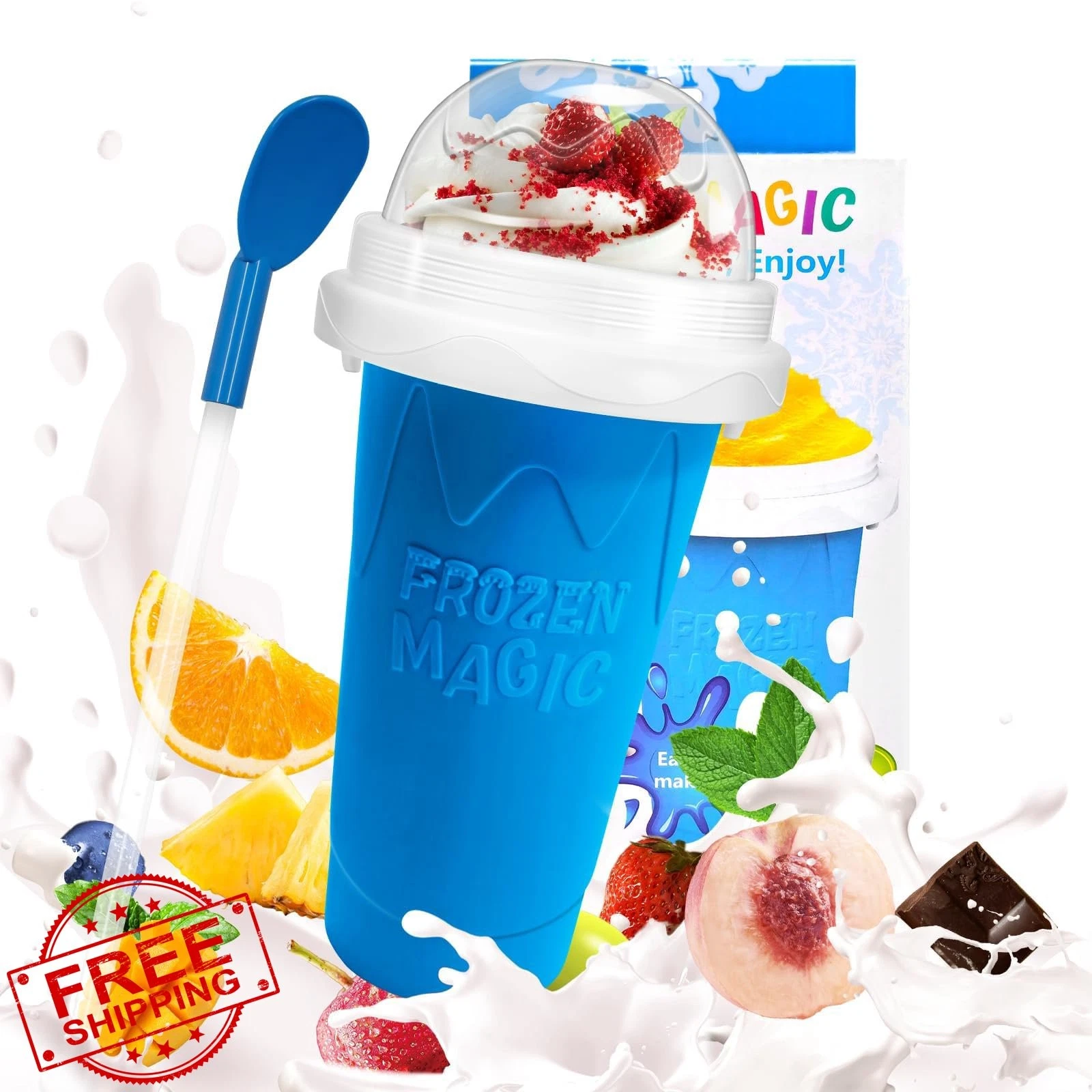 MICEAN Slushy Maker Cup Blue Large