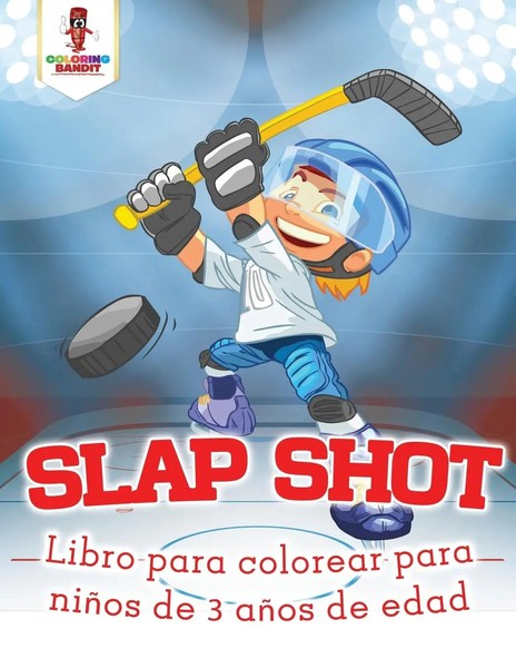 Slap Shot Libro Para Colorear Para NiñOs De 3 AñOs De Edad Coloring Bandit Buch-image