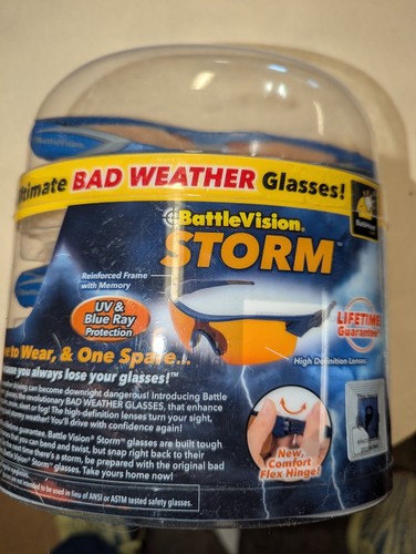 Gafas reductoras de deslumbramiento Battlevision Storm de BulbHead, ver durante el mal tiempo - Imagen 2 de 2