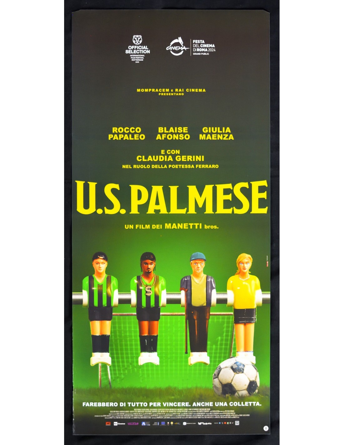 Locandina originale film U.S. Palmese (2024) - Regia di Antonio Manetti, Marco Manetti