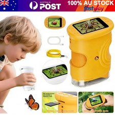 Mini Pocket Kids Microscope 1000X Digital Microscope Science Education Fun Toys