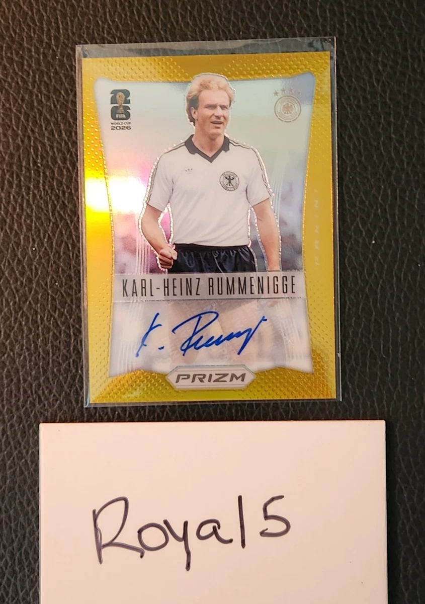 Karl-Heinz Rummenigge Autographed Soccer Sports Trading Cards