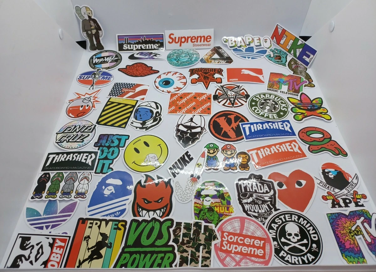 Supreme computer store stickers