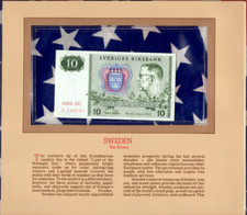Most Treasured Banknotes Sweden 10 Kronor 1980 P-52e UNC Prefix FC F590764