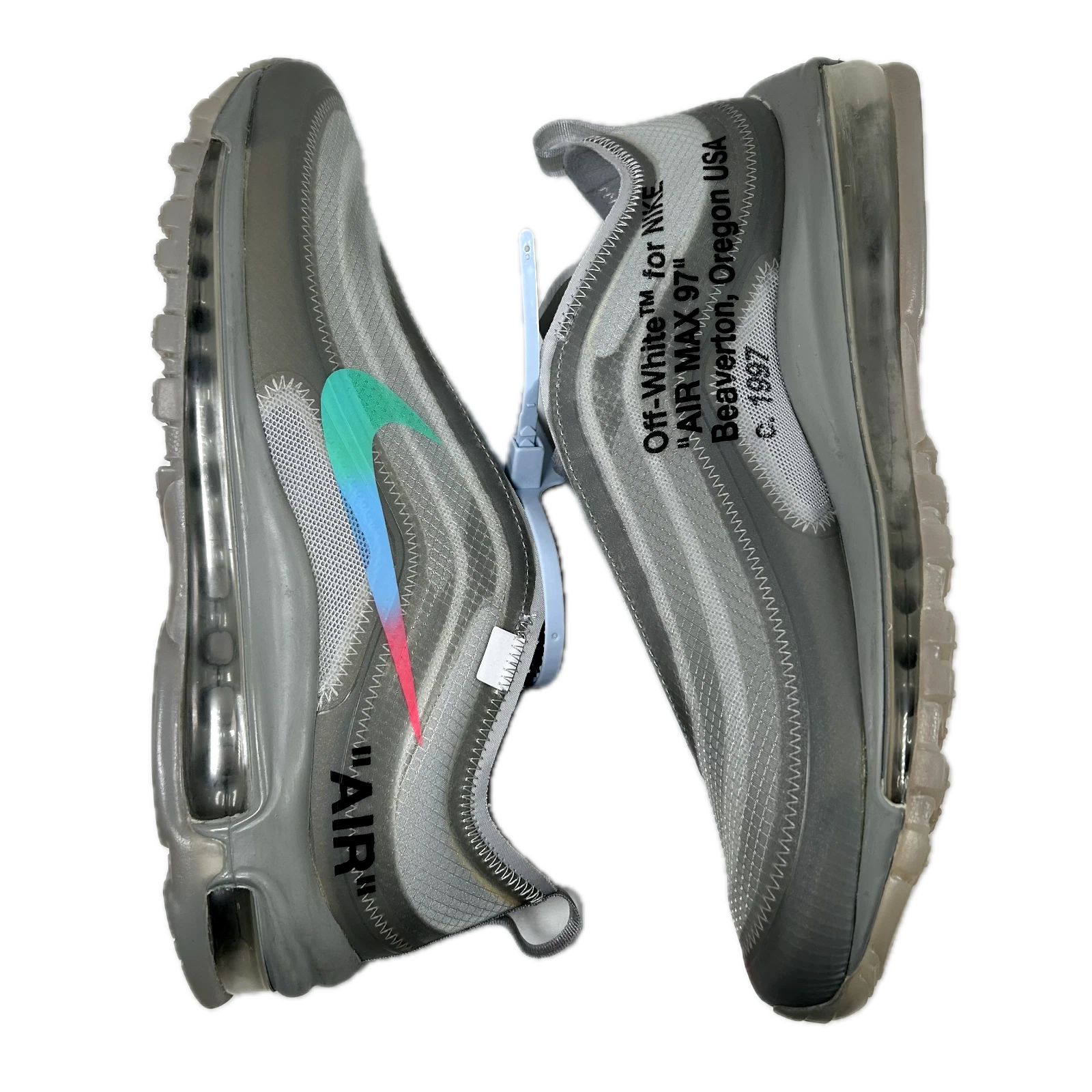 OFF WHITE X NIKE X Nike Air Max 97 Menta bianche taglia 8 AJ4585 101