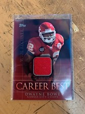 2009 Topps Career Best Jerseys Platinum #DB Dwayne Bowe
