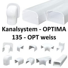 Kabelkanal OPTIMA 135-OPT, wei&szlig;, f. K&auml;ltemittelleitung, Klimaanlage, W&auml;rmepumpe