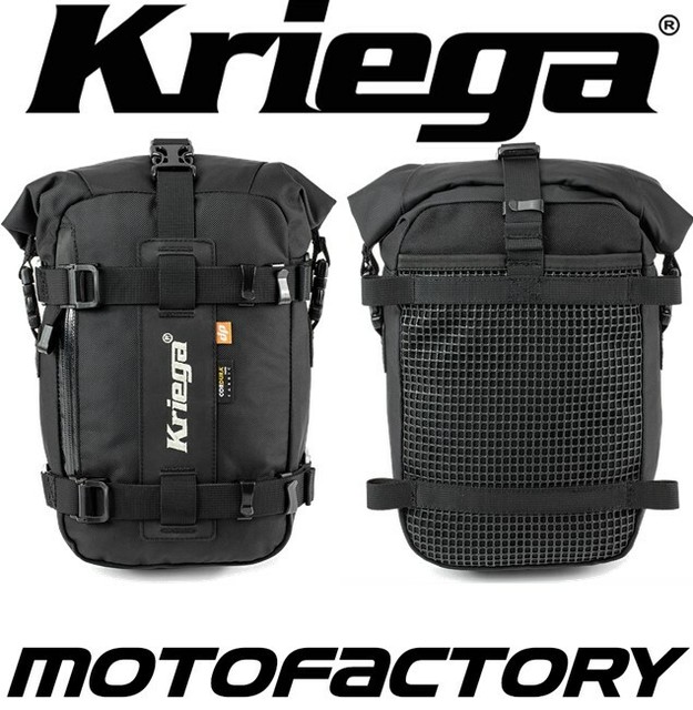 KRIEGA US5 DRYPACK MOTORCYCLE WATERPROOF TANK TAIL BAG 5 LITRE
