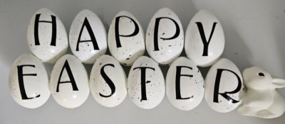Happy Easter Egg TableTop Decoration/ Easter/Home Decor/ DIY Easter Craft