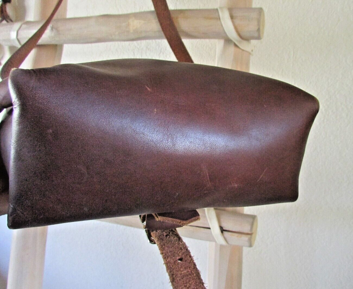 GOERTZEN ADVENTURE EQUIPMENT BROWN FIELD GUIDE LEATHER X-BODY, HANDMADE MONTANA View 6