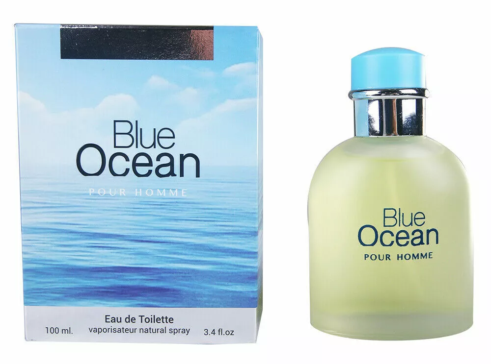 BLUE OCEAN Men's Cologne 3.4 Oz EDT Spray