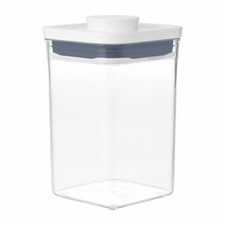 Image of Oxo Good Grips POP Container - Transparent ABS - Square Small Short - 1 L