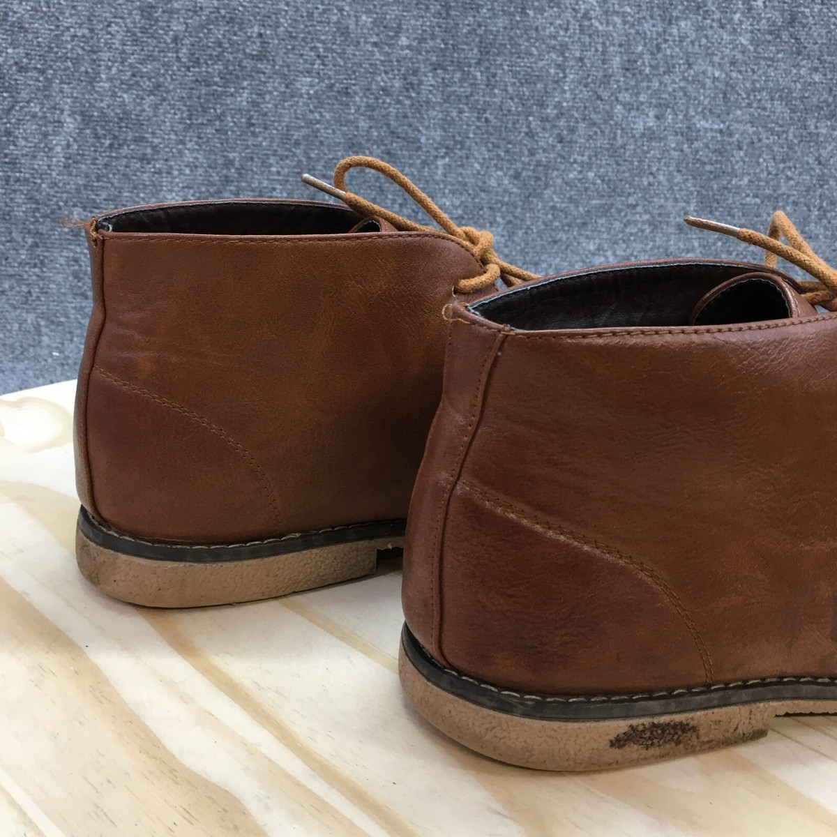 London Fog Broadstreet Chukka Ankle Lace Up Tan Brown Boots Men’s Sz 10M Career London Fog Boots Mens 11 M Broadstreet Ankle Chukka Brown  main image 3
