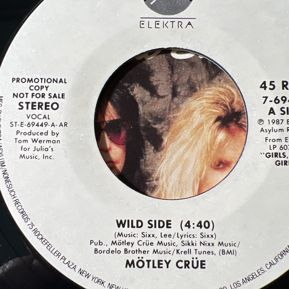 レア／Mötley Crüe Wild Side EP レコード MOTLEY CRUE Mötley Crüe Japan 1988 P-2307 PROMO NM 7