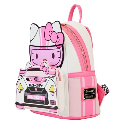 🚦SanRio Hello Kitty Tokyo Speed Race Car Cosply Mini Backpack New