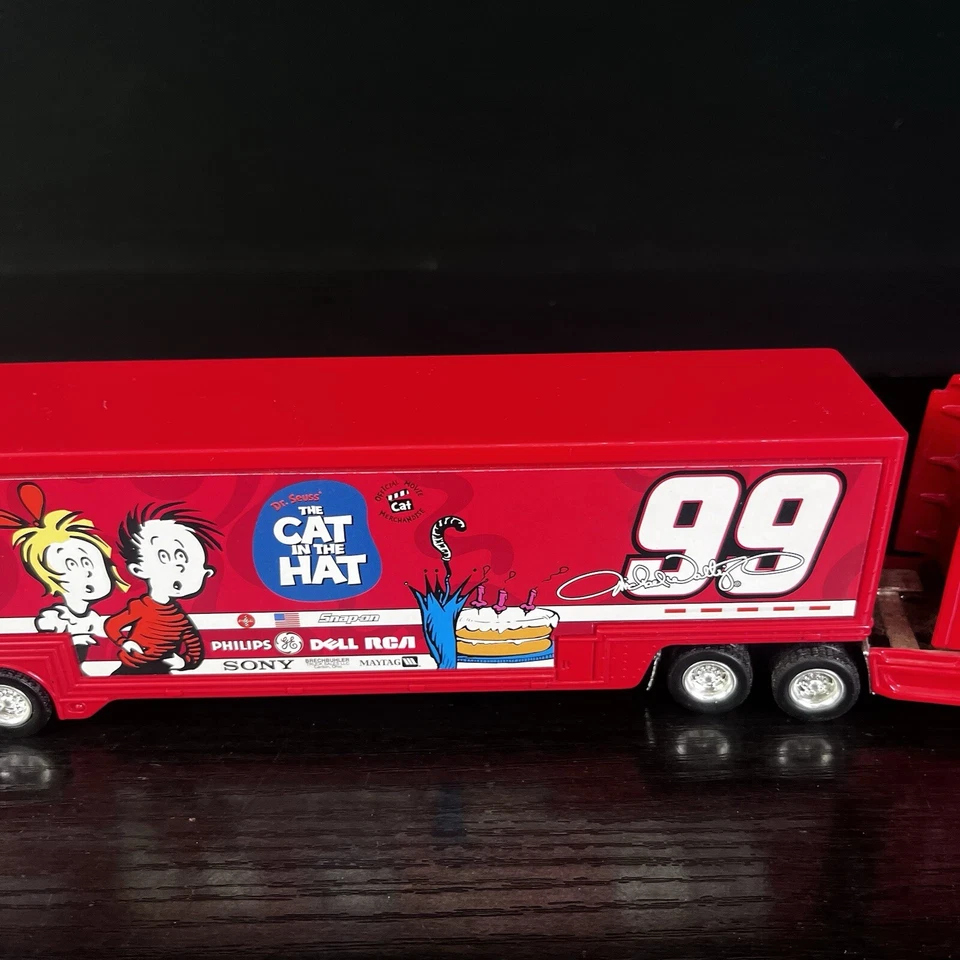 Remolque semi diecast juguetes de acción 1:64 Waltrip Racing Dr Suess Foto 2 de 4