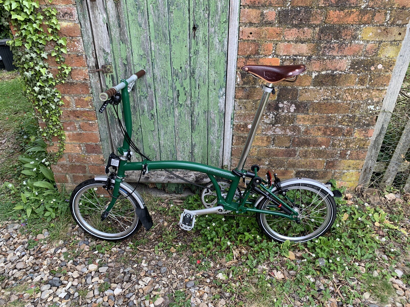 Brompton s2l – Racing Green – Brooks 