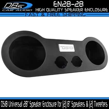 DS18 EN28-28 Universal 28" Sound Bar Enclosure Pod 2x 8" Midrange & 2x Tweeter