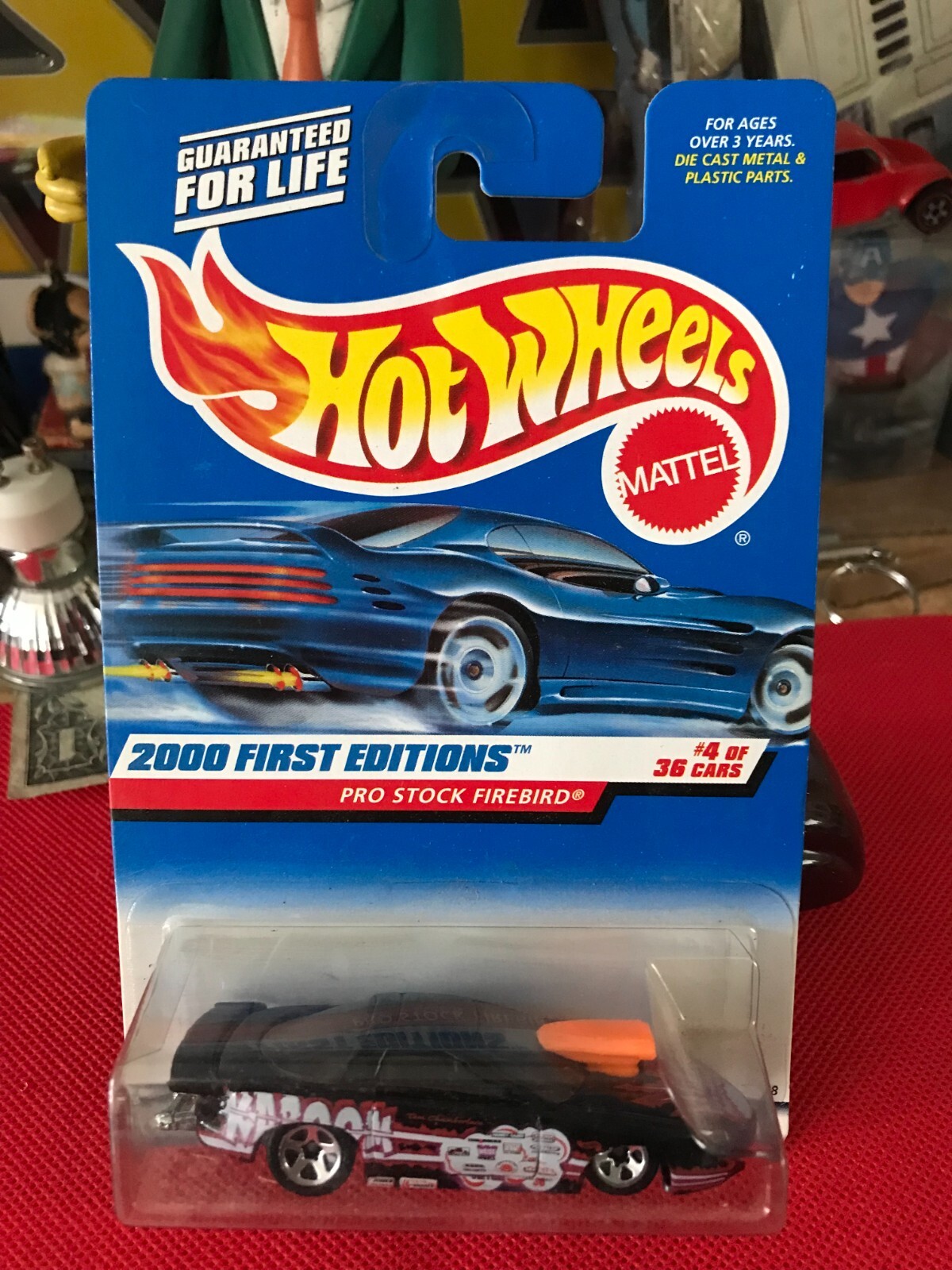 Hot Wheels First Edition 2000-064 Yellow Pontiac Firebird 1:64 Scale Diecast Car - 4 Of 36 Collectible