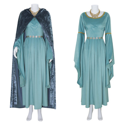 Cosplay Galadriel Court Dress Gown The Fairy Queen Halloween Masquerade  Costumes | eBay