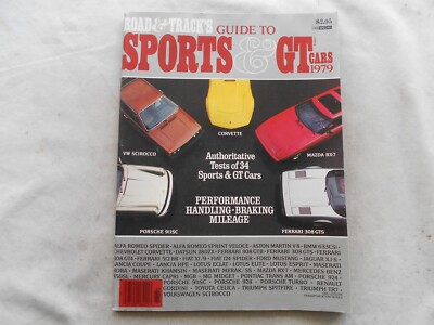 1979 ROAD & TRACK'S GUIDE TO SPORTS & GT CARS | eBay